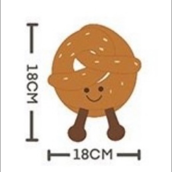 Pretzel Dog Toy Squeaky Plushie - Picture 2 of 3